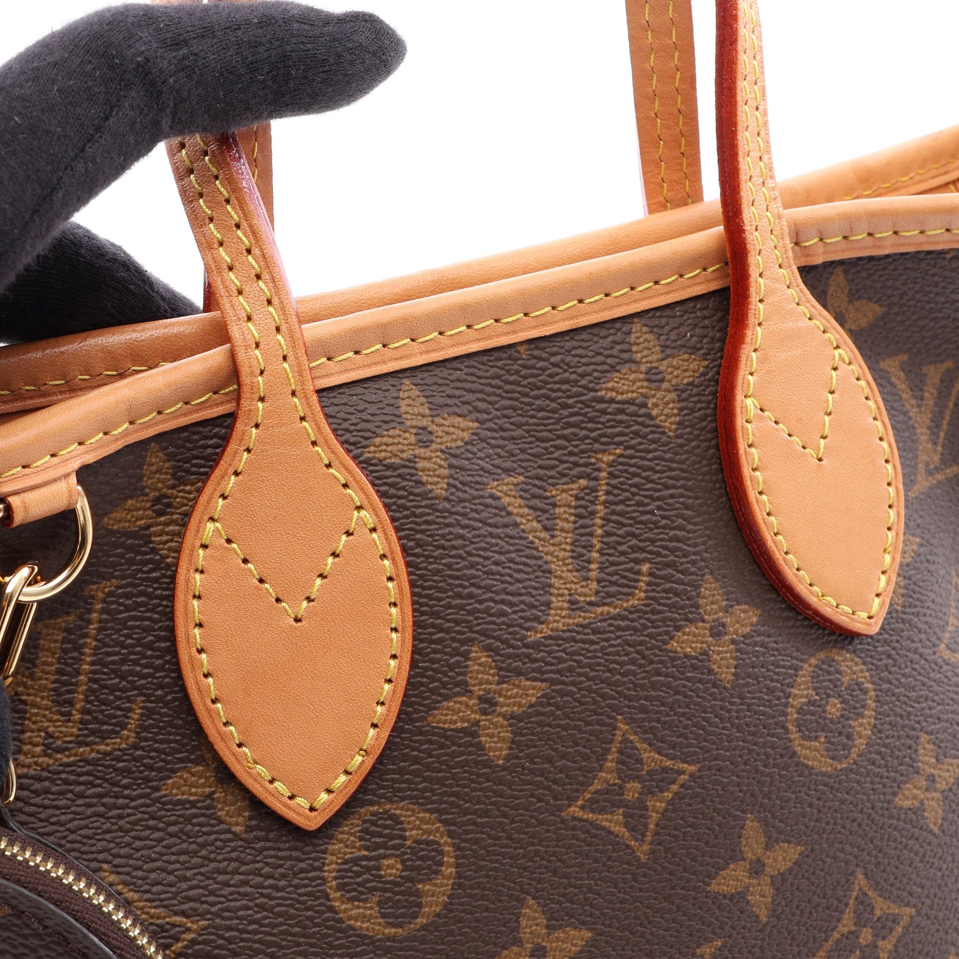 ネヴァーフルBB モノグラム ベージュ 2WAY ハンドバッグ PVC レザー ブラウン ルイヴィトン バッグ LOUIS VUITTON