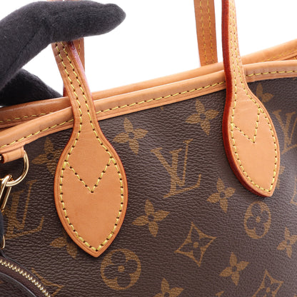 ネヴァーフルBB モノグラム ベージュ 2WAY ハンドバッグ PVC レザー ブラウン ルイヴィトン バッグ LOUIS VUITTON