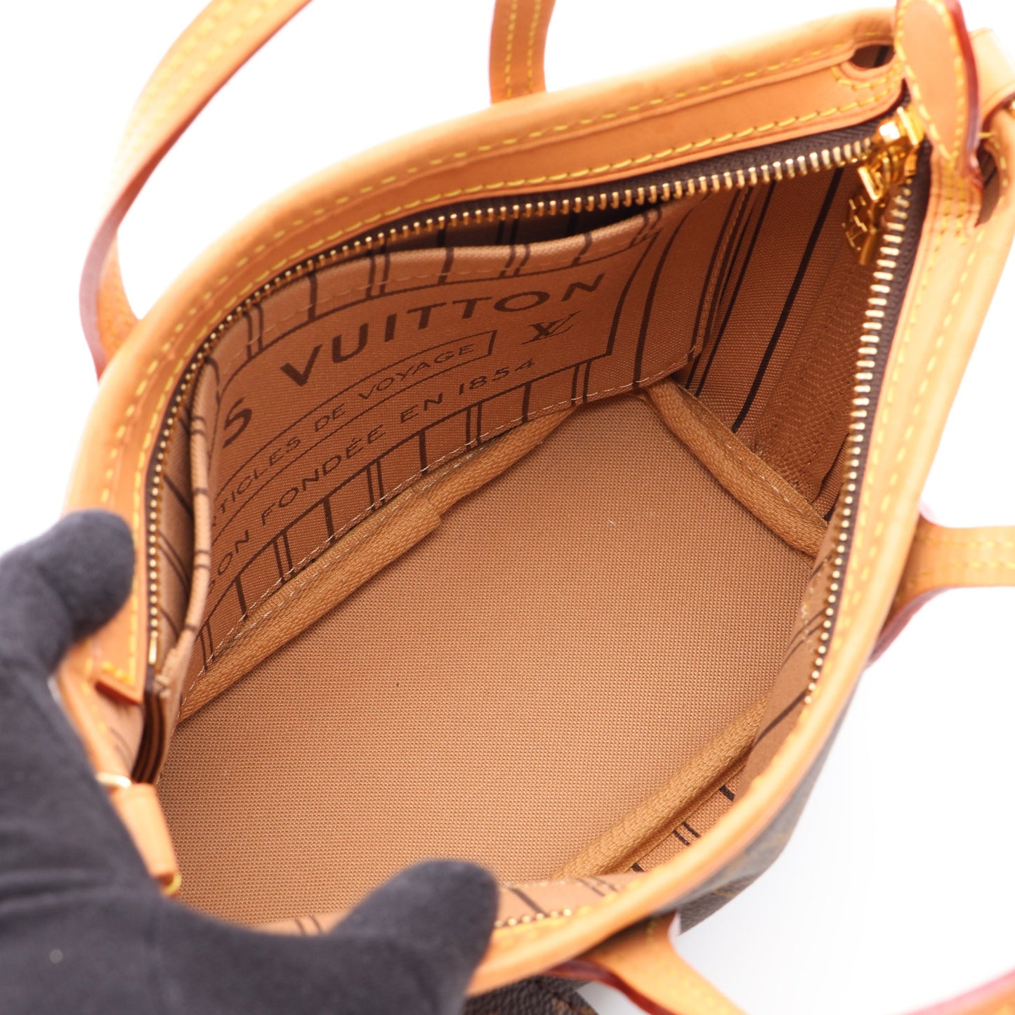 ネヴァーフルBB モノグラム ベージュ 2WAY ハンドバッグ PVC レザー ブラウン ルイヴィトン バッグ LOUIS VUITTON