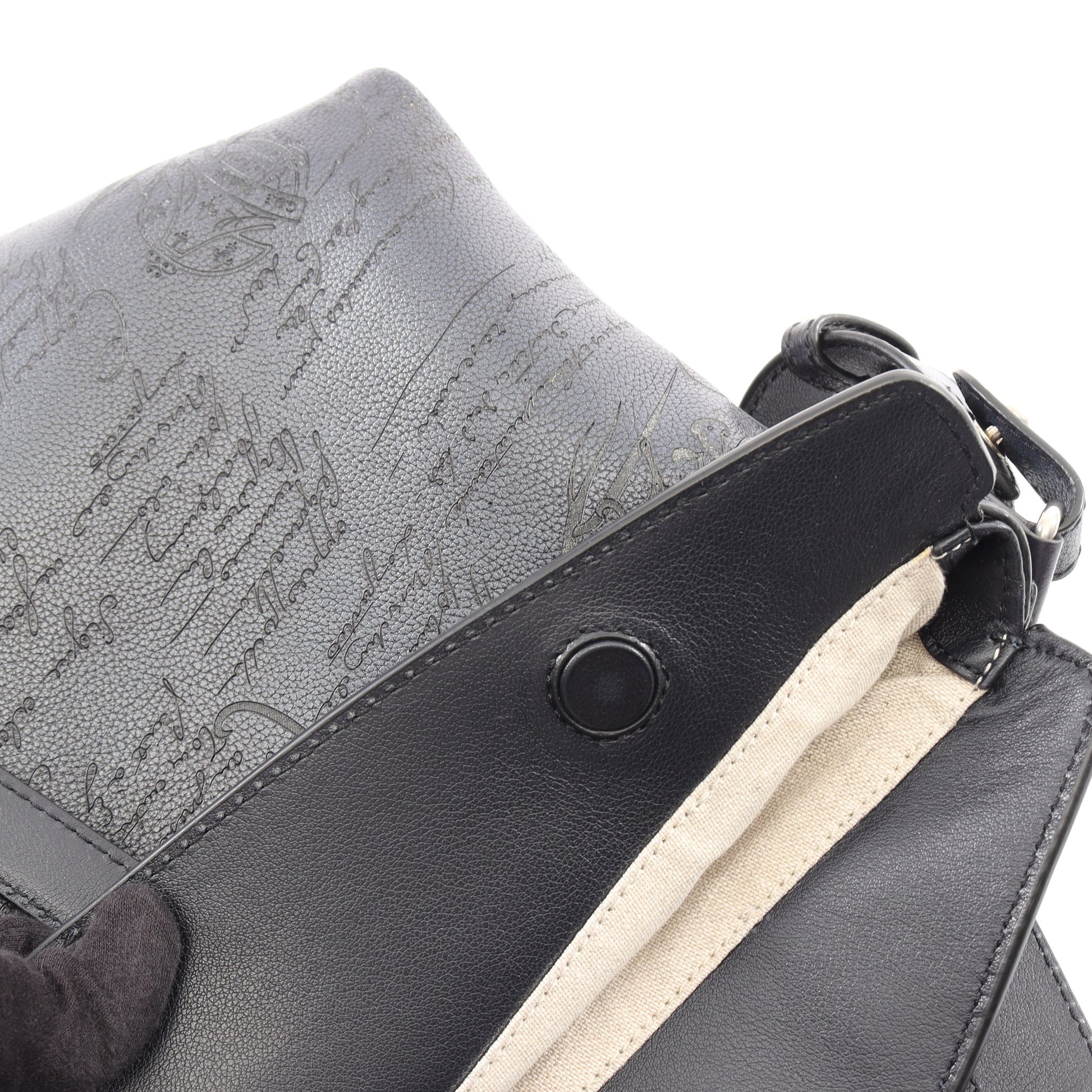 レイトアワー ショッパー 2WAY ショルダーバッグ トートバッグ レザー ネイビー ベルルッティ バッグ Berluti