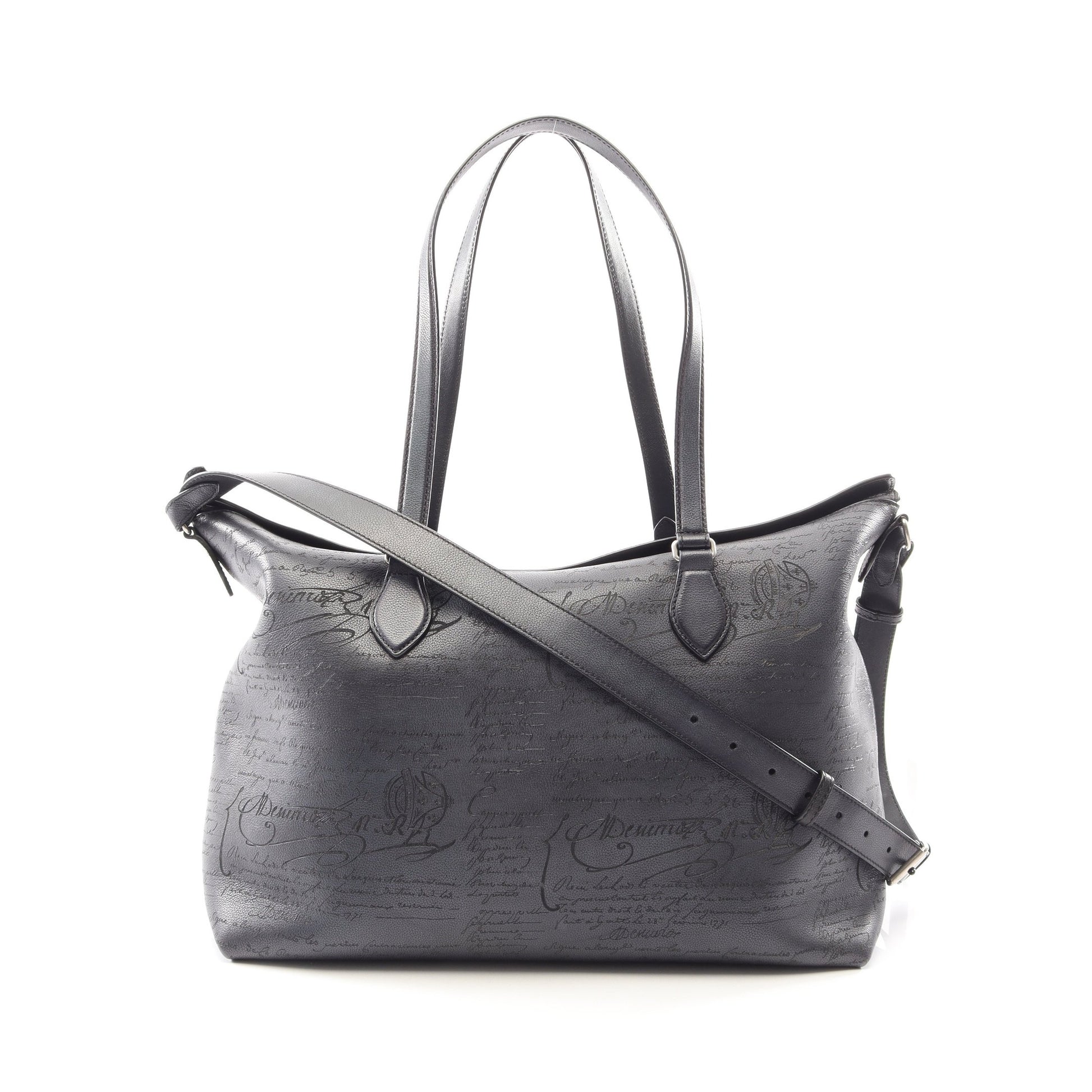レイトアワー ショッパー 2WAY ショルダーバッグ トートバッグ レザー ネイビー ベルルッティ バッグ Berluti
