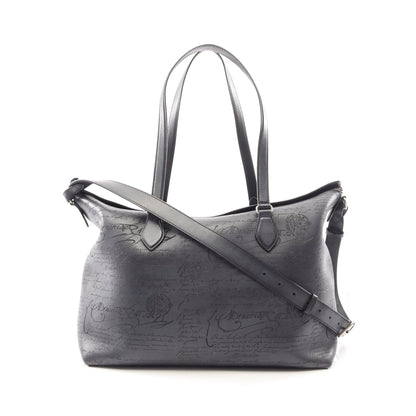 レイトアワー ショッパー 2WAY ショルダーバッグ トートバッグ レザー ネイビー ベルルッティ バッグ Berluti