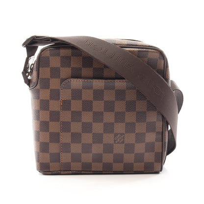 オラフPM ダミエエベヌ ショルダーバッグ PVC レザー ブラウン ルイヴィトン バッグ LOUIS VUITTON