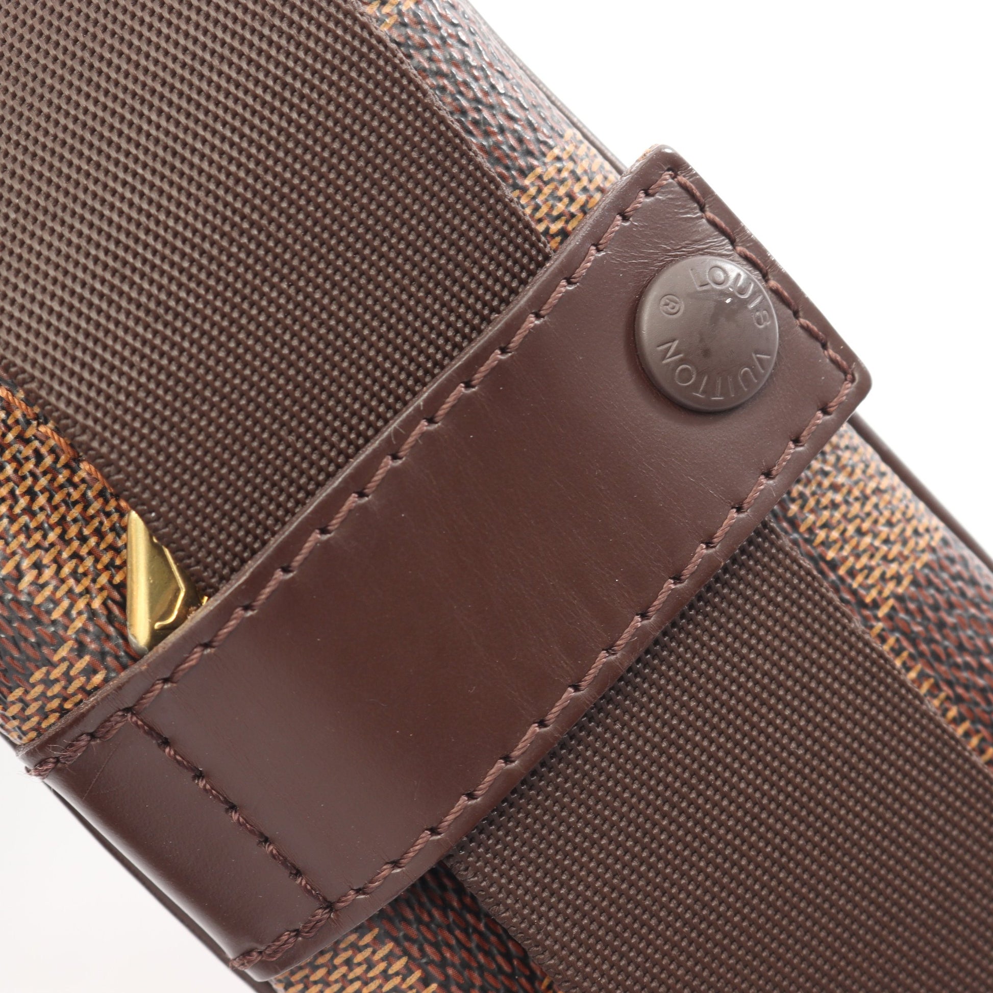 オラフPM ダミエエベヌ ショルダーバッグ PVC レザー ブラウン ルイヴィトン バッグ LOUIS VUITTON