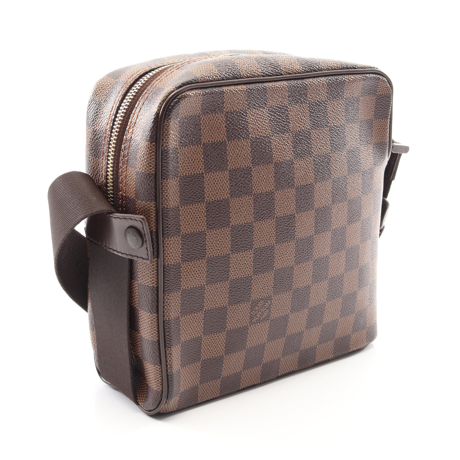 オラフPM ダミエエベヌ ショルダーバッグ PVC レザー ブラウン ルイヴィトン バッグ LOUIS VUITTON