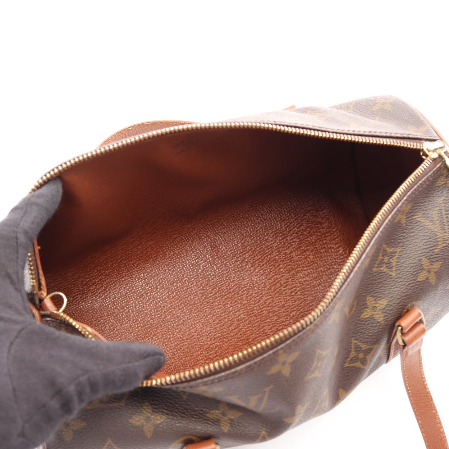 パピヨン30 モノグラム 旧型 ハンドバッグ PVC レザー ブラウン ルイヴィトン バッグ LOUIS VUITTON