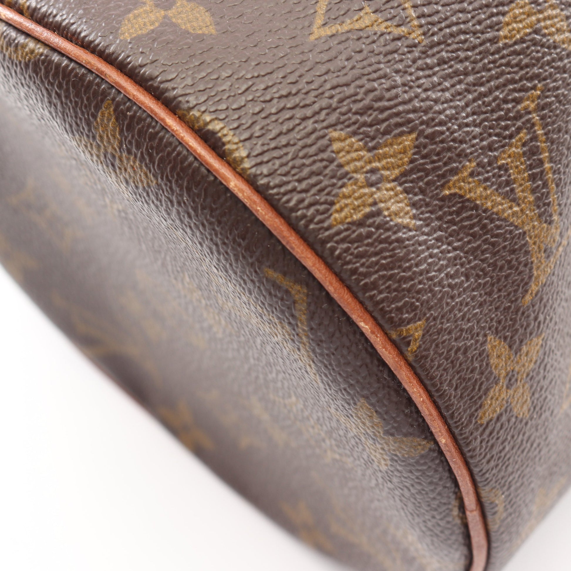 パピヨン30 モノグラム 旧型 ハンドバッグ PVC レザー ブラウン ルイヴィトン バッグ LOUIS VUITTON