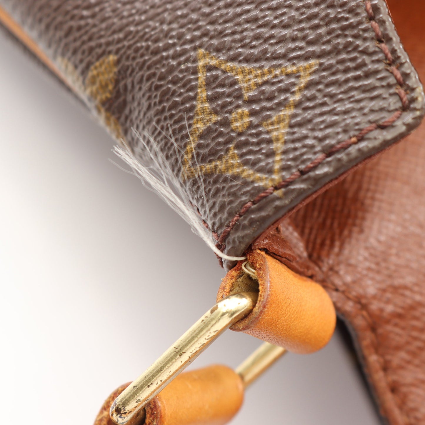 ミュゼット モノグラム ショルダーバッグ PVC レザー ブラウン ルイヴィトン バッグ LOUIS VUITTON