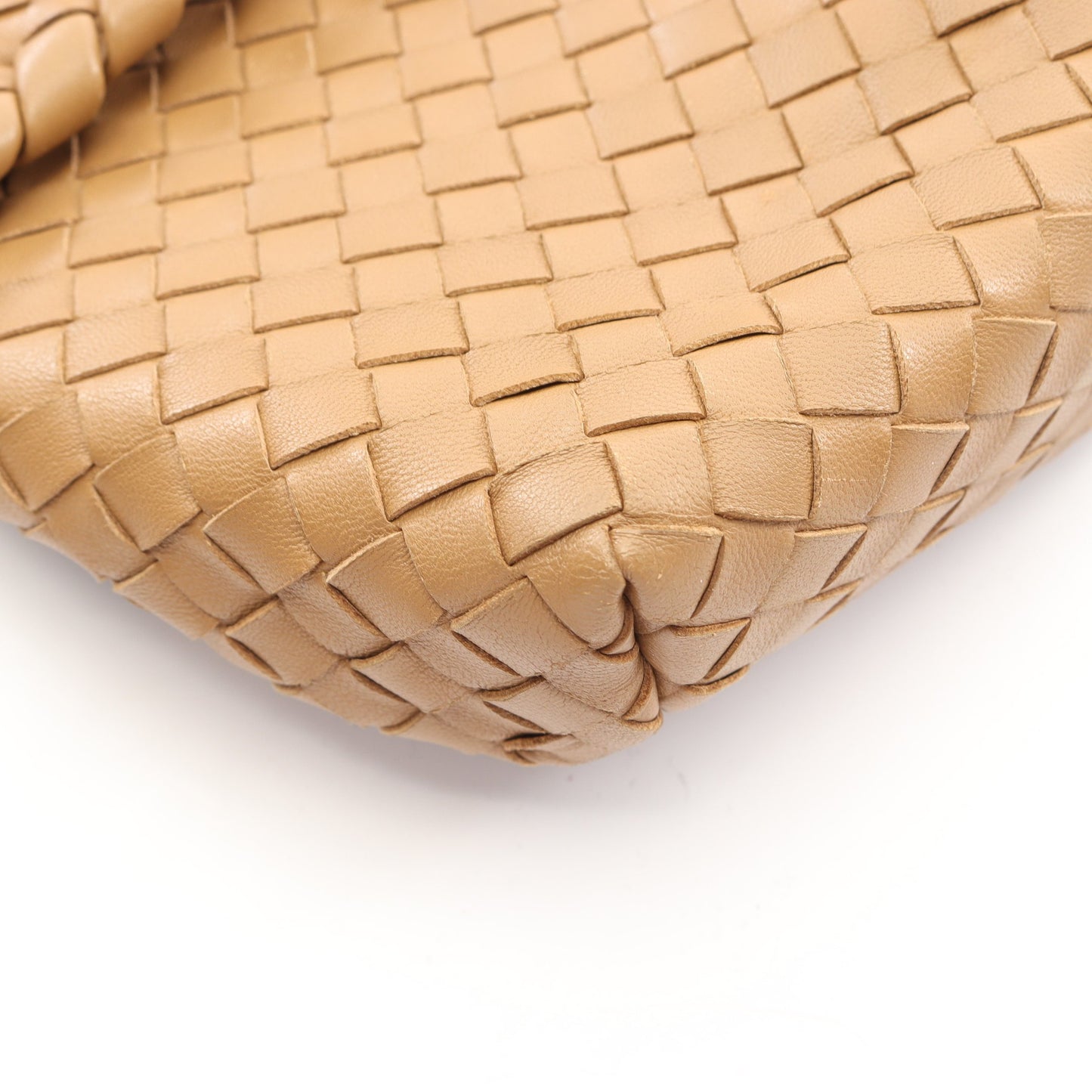 オリンピア イントレチャート チェーンショルダーバッグ レザー ライトブラウン ボッテガヴェネタ バッグ BOTTEGA VENETA