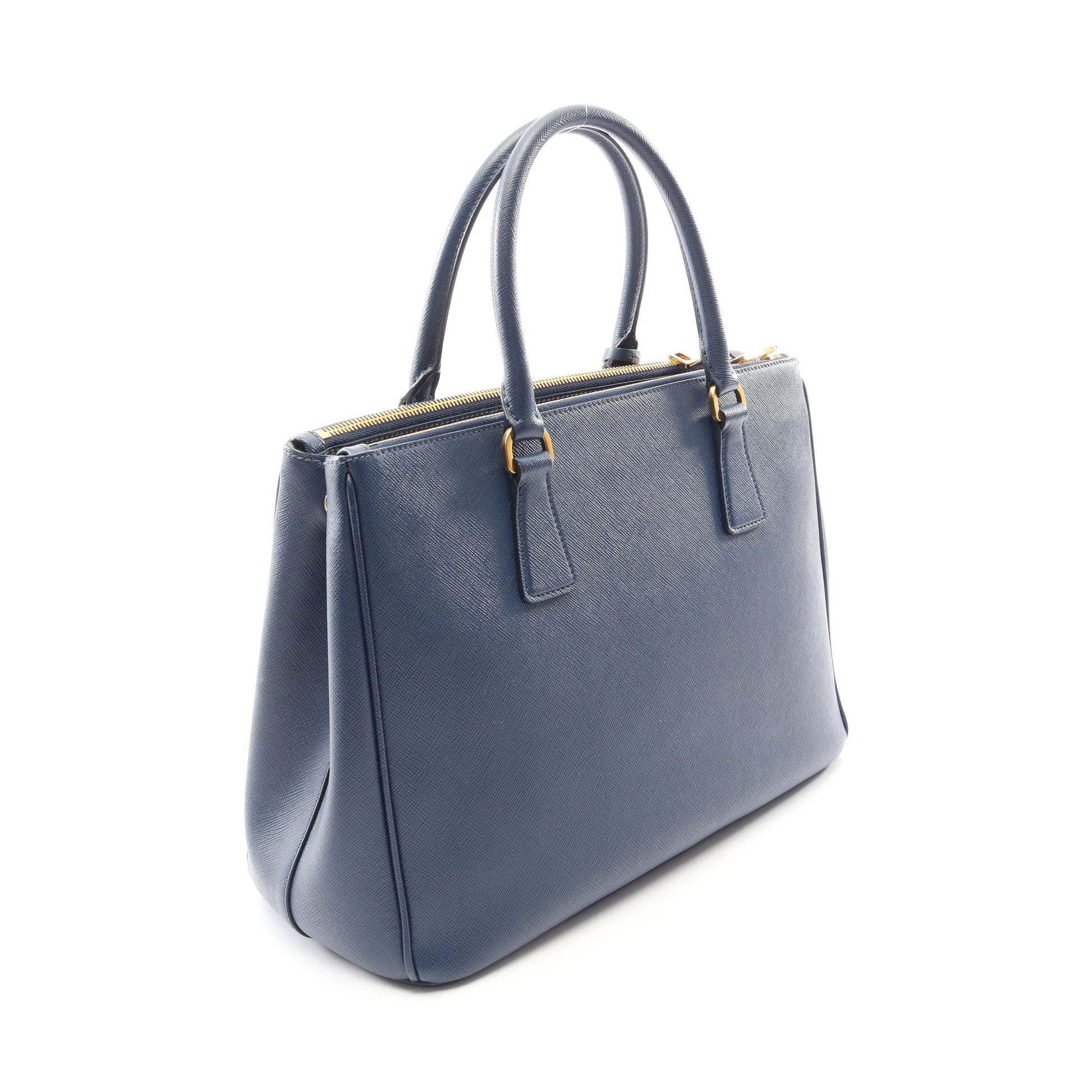 SAFFIANO LUX ガレリア 2WAY ハンドバッグ サフィアーノレザー ブルー プラダ バッグ PRADA