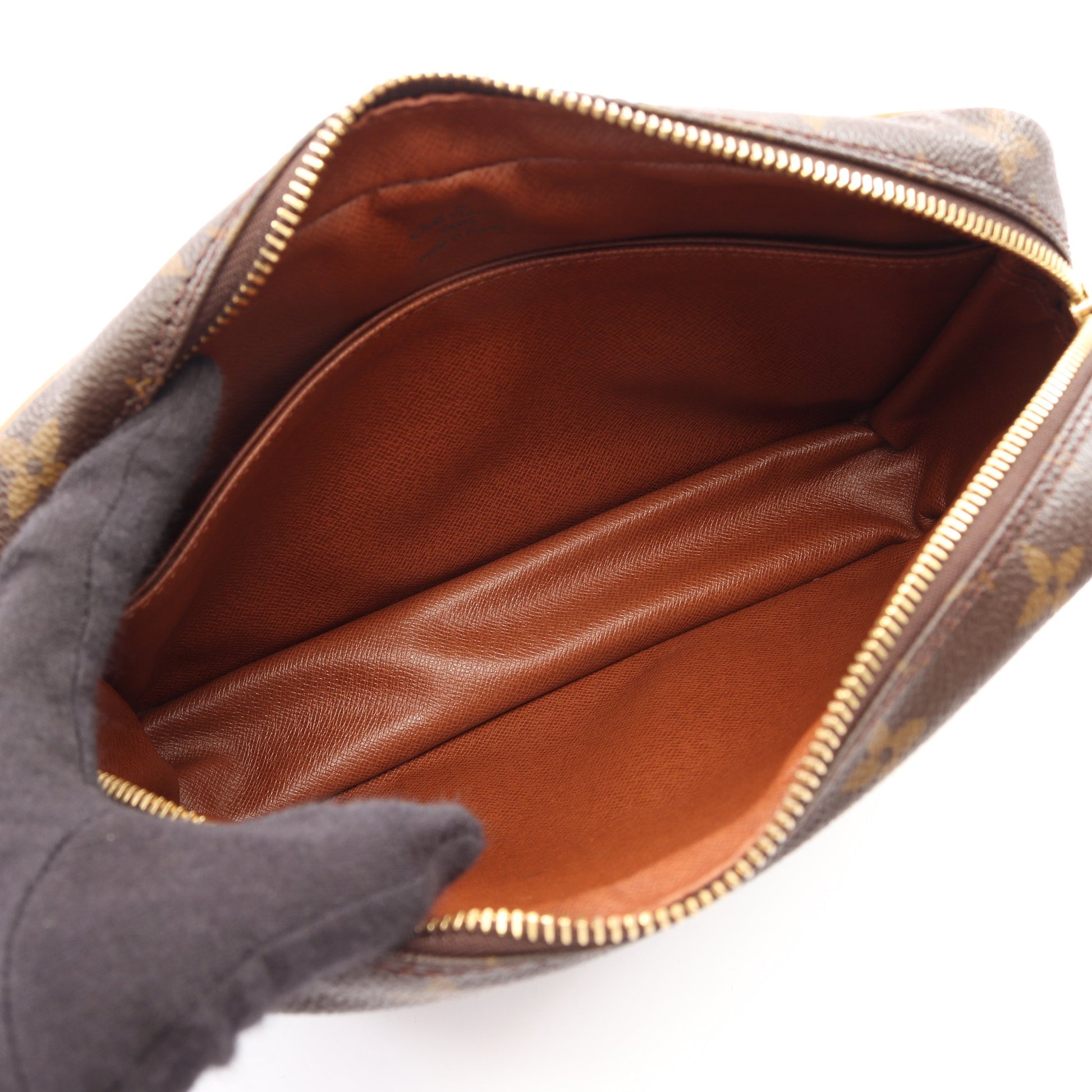 コンピエーニュ23 モノグラム クラッチバッグ セカンドバッグ PVC レザー ブラウン ルイヴィトン バッグ LOUIS VUITTON