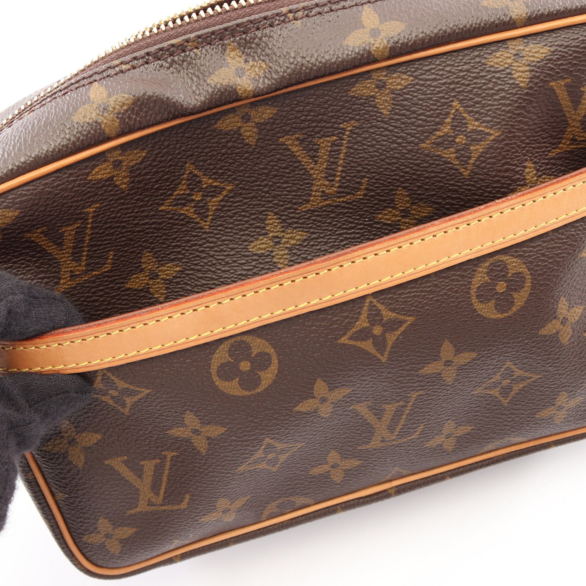 コンピエーニュ23 モノグラム クラッチバッグ セカンドバッグ PVC レザー ブラウン ルイヴィトン バッグ LOUIS VUITTON