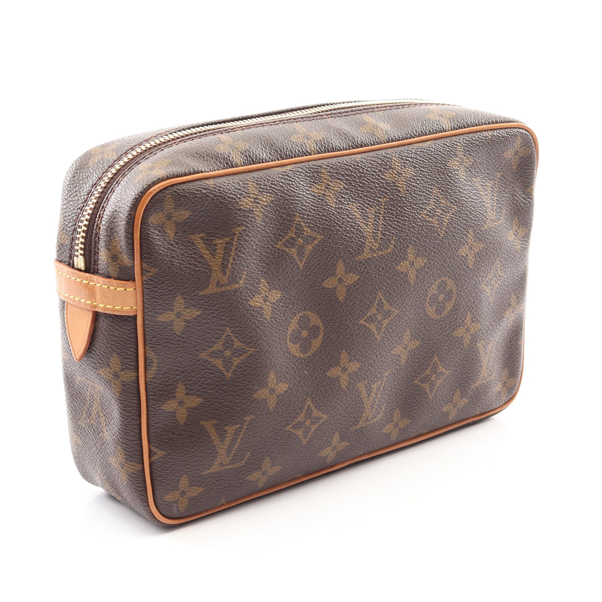 コンピエーニュ23 モノグラム クラッチバッグ セカンドバッグ PVC レザー ブラウン ルイヴィトン バッグ LOUIS VUITTON