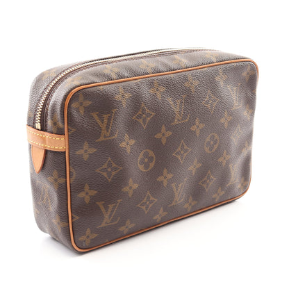 コンピエーニュ23 モノグラム クラッチバッグ セカンドバッグ PVC レザー ブラウン ルイヴィトン バッグ LOUIS VUITTON