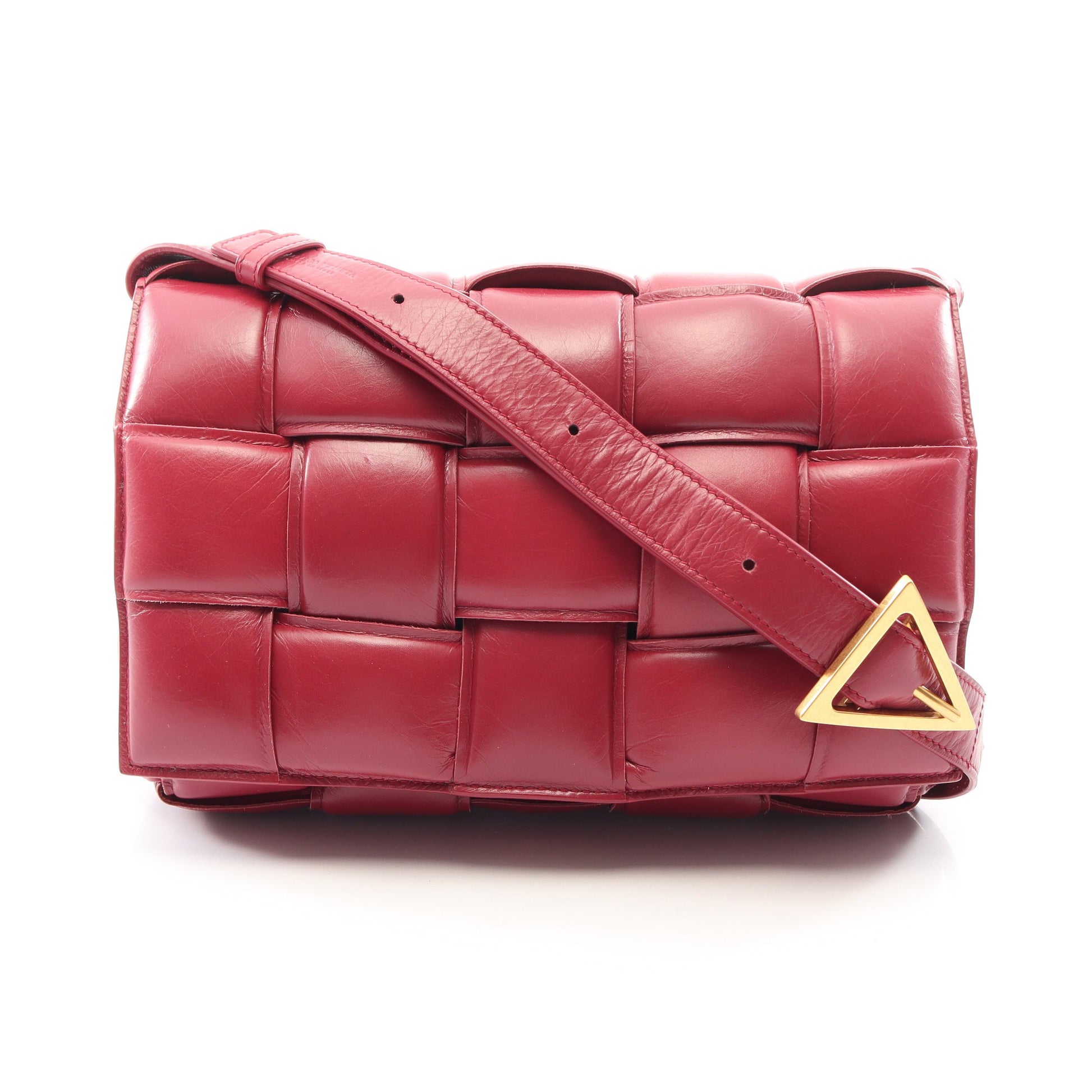 パデット カセット イントレチャート ショルダーバッグ レザー ボルドー ボッテガヴェネタ バッグ BOTTEGA VENETA