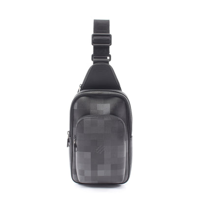 アヴェニュー スリングバッグ ダモフラージュ ノワール ボディバッグ PVC レザー ブラック ルイヴィトン バッグ LOUIS VUITTON