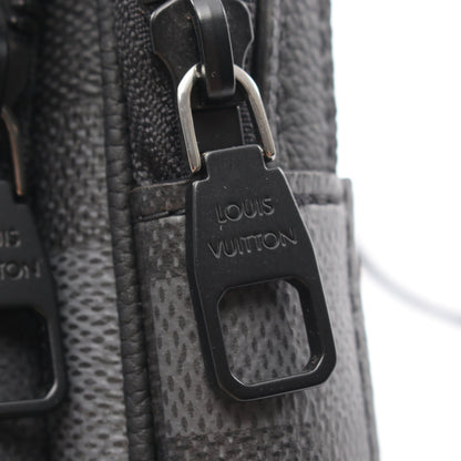 アヴェニュー スリングバッグ ダモフラージュ ノワール ボディバッグ PVC レザー ブラック ルイヴィトン バッグ LOUIS VUITTON