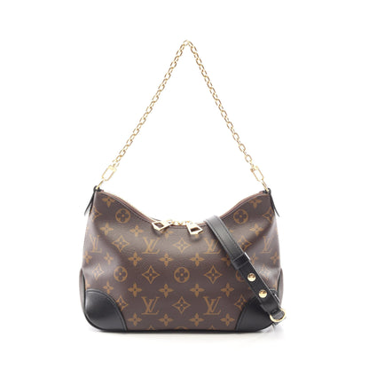 ブーローニュ NM モノグラム ノワール 2WAY チェーンハンドバッグ PVC レザー ブラウン ブラック ルイヴィトン バッグ LOUIS VUITTON