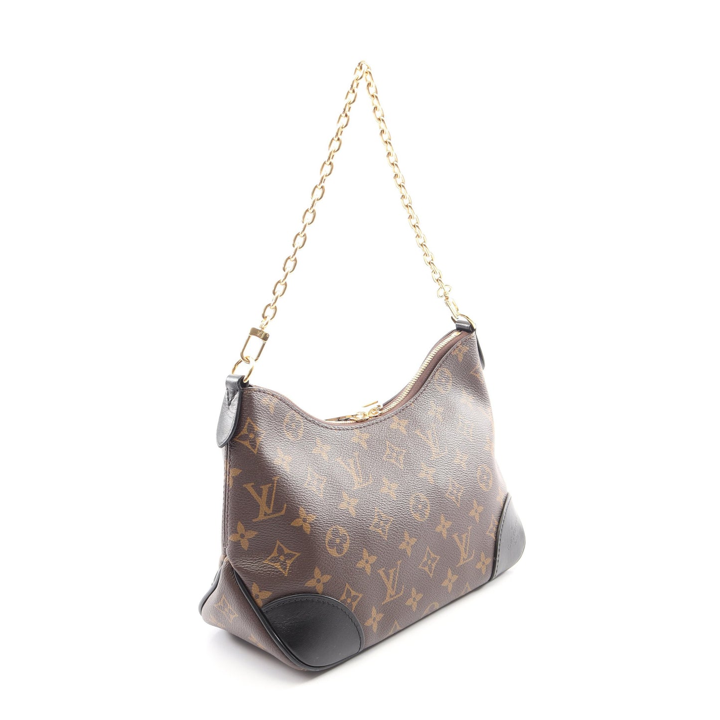ブーローニュ NM モノグラム ノワール 2WAY チェーンハンドバッグ PVC レザー ブラウン ブラック ルイヴィトン バッグ LOUIS VUITTON