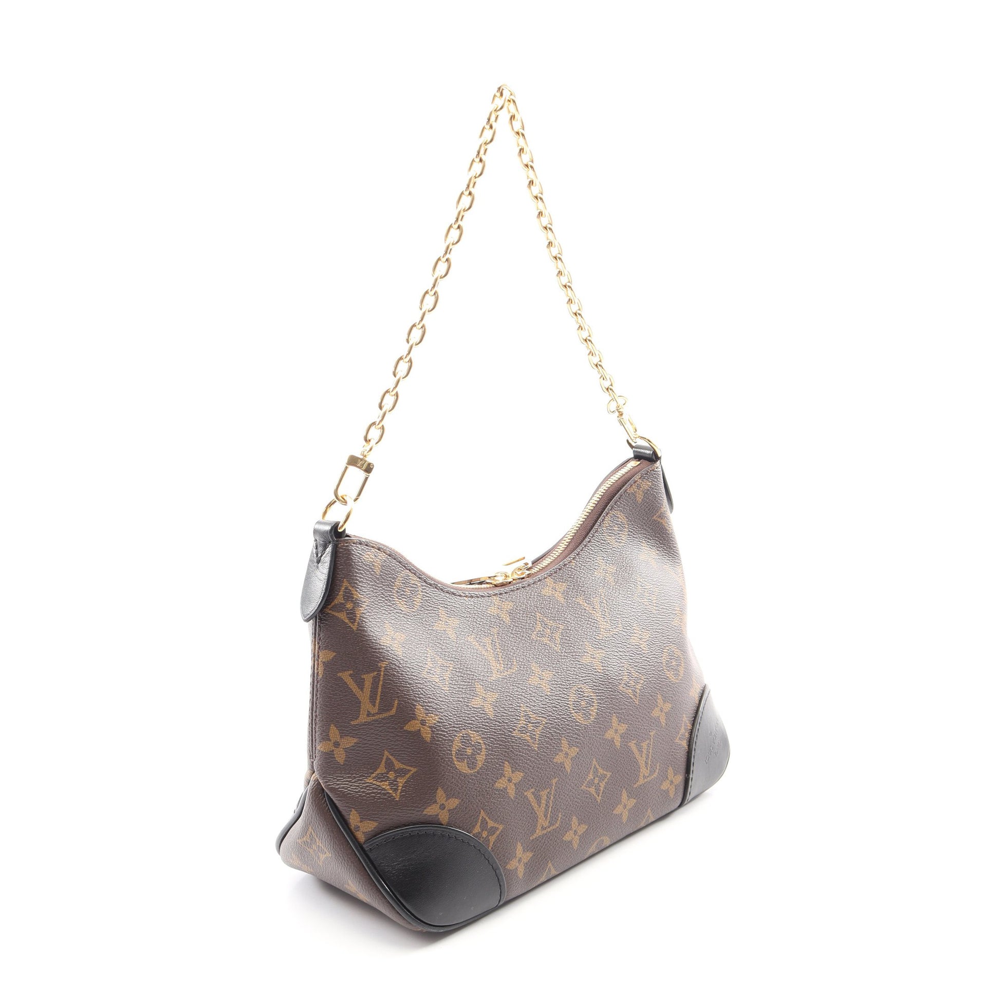 ブーローニュ NM モノグラム ノワール 2WAY チェーンハンドバッグ PVC レザー ブラウン ブラック ルイヴィトン バッグ LOUIS VUITTON