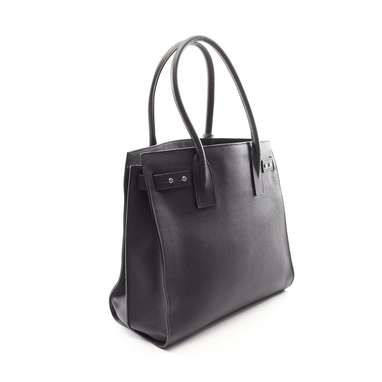 サックドジュール スープル ショルダーバッグ トートバッグ レザー ブラック サンローランパリ バッグ SAINT LAURENT PARIS