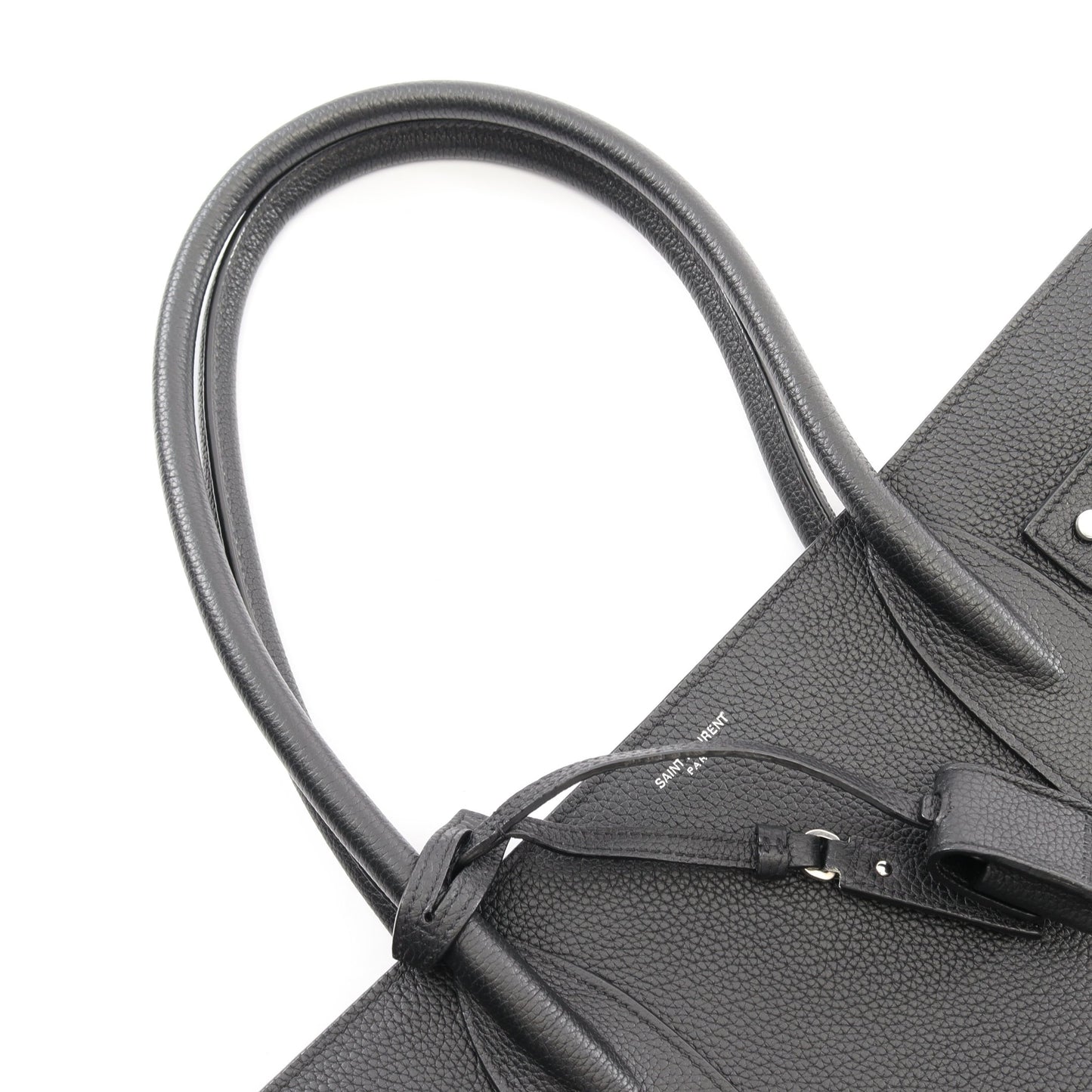 サックドジュール スープル ショルダーバッグ トートバッグ レザー ブラック サンローランパリ バッグ SAINT LAURENT PARIS
