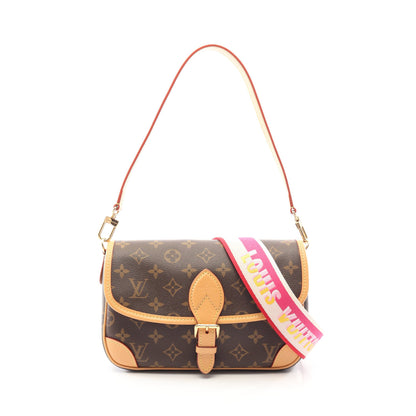 ディアヌ NM PM モノグラム フューシャ 2WAY ワンショルダーバッグ PVC レザー ブラウン ルイヴィトン バッグ LOUIS VUITTON