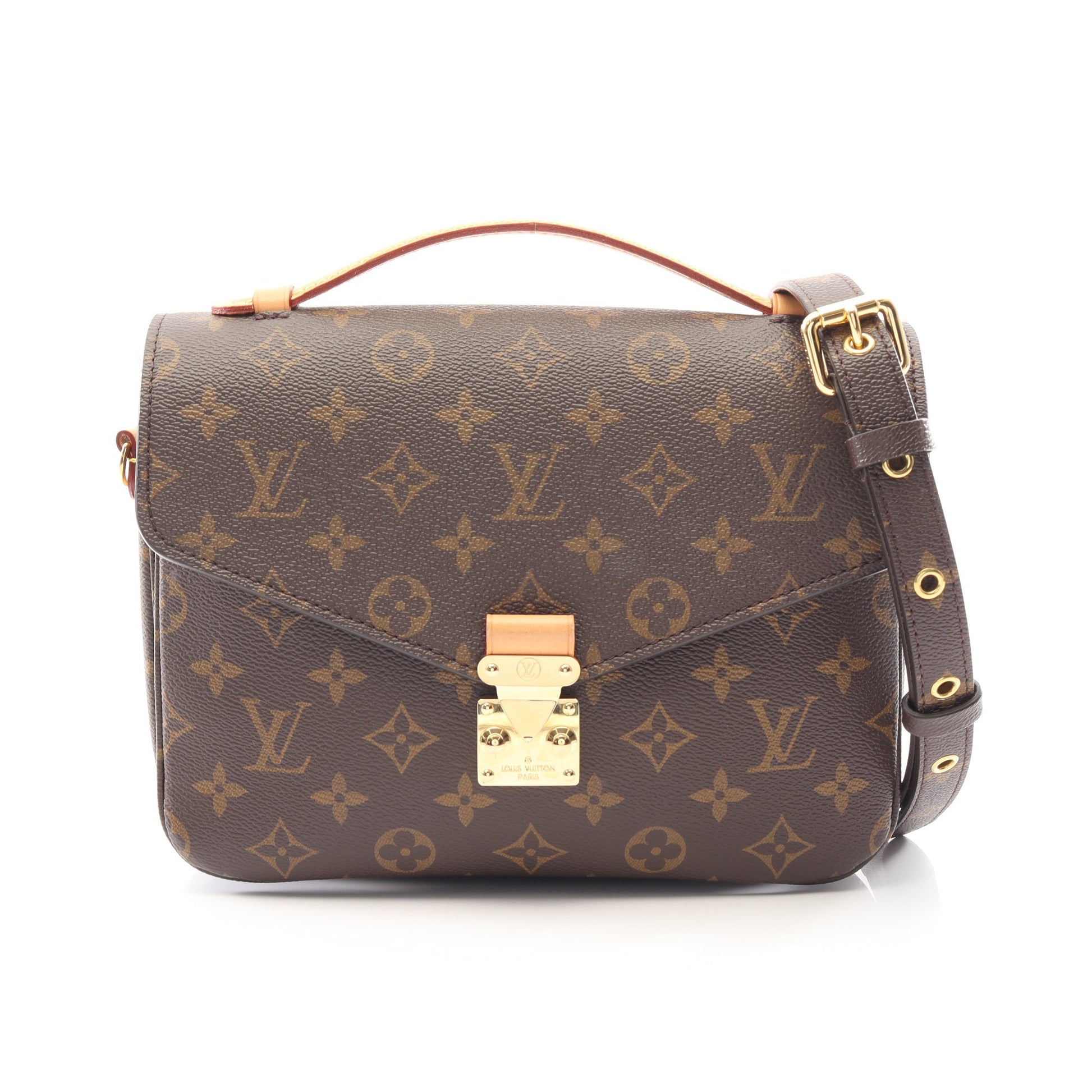 ポシェット メティス MM モノグラム 2WAY ハンドバッグ PVC レザー ブラウン ルイヴィトン バッグ LOUIS VUITTON