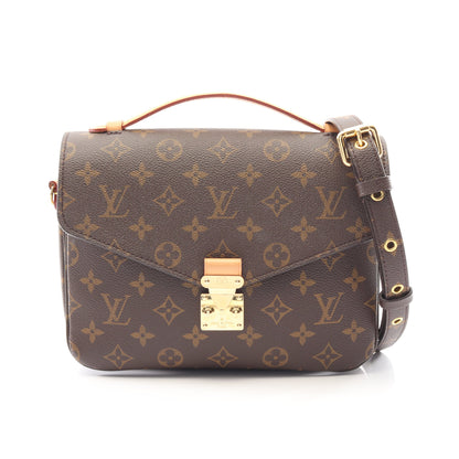 ポシェット メティス MM モノグラム 2WAY ハンドバッグ PVC レザー ブラウン ルイヴィトン バッグ LOUIS VUITTON