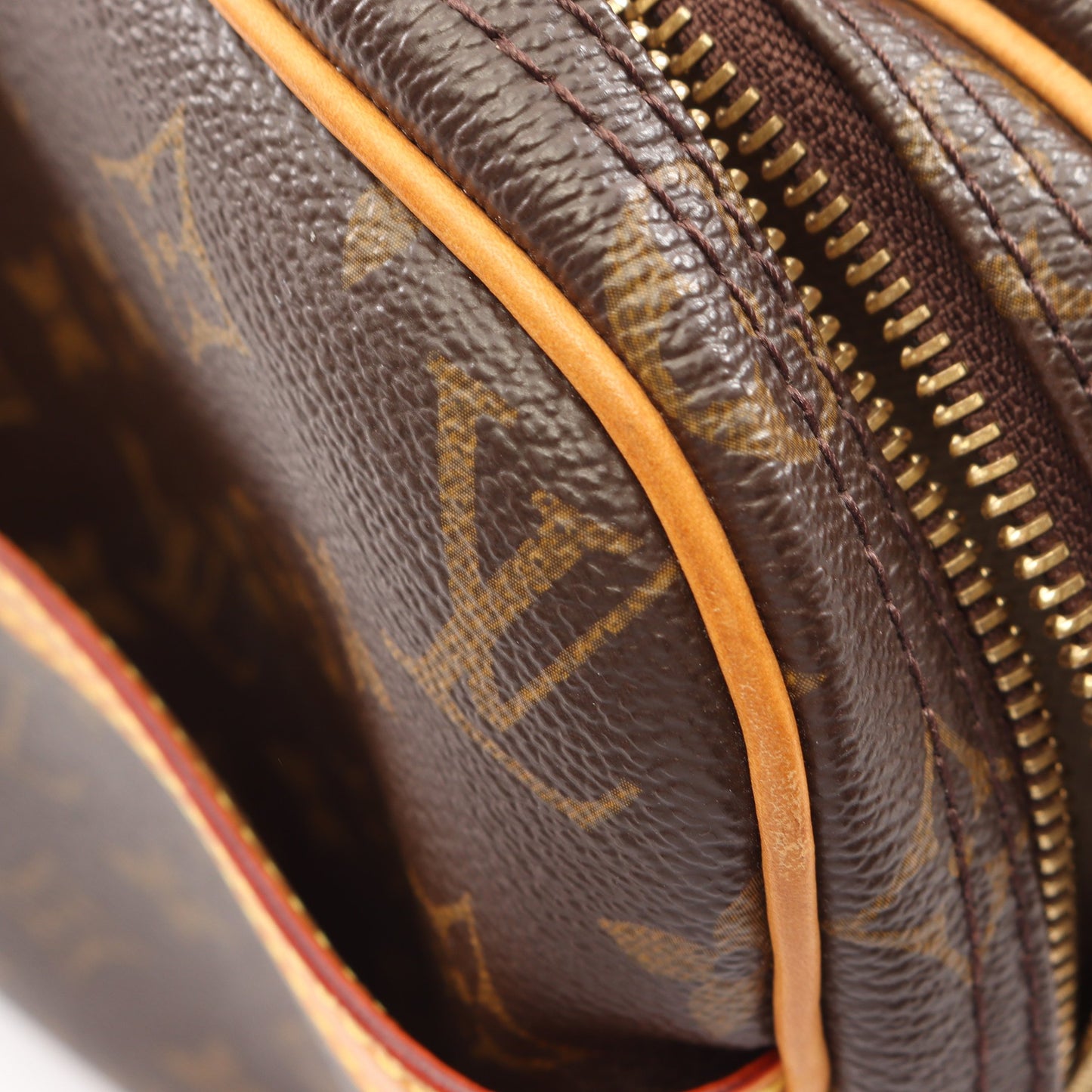 リポーターPM モノグラム ショルダーバッグ PVC レザー ブラウン ルイヴィトン バッグ LOUIS VUITTON