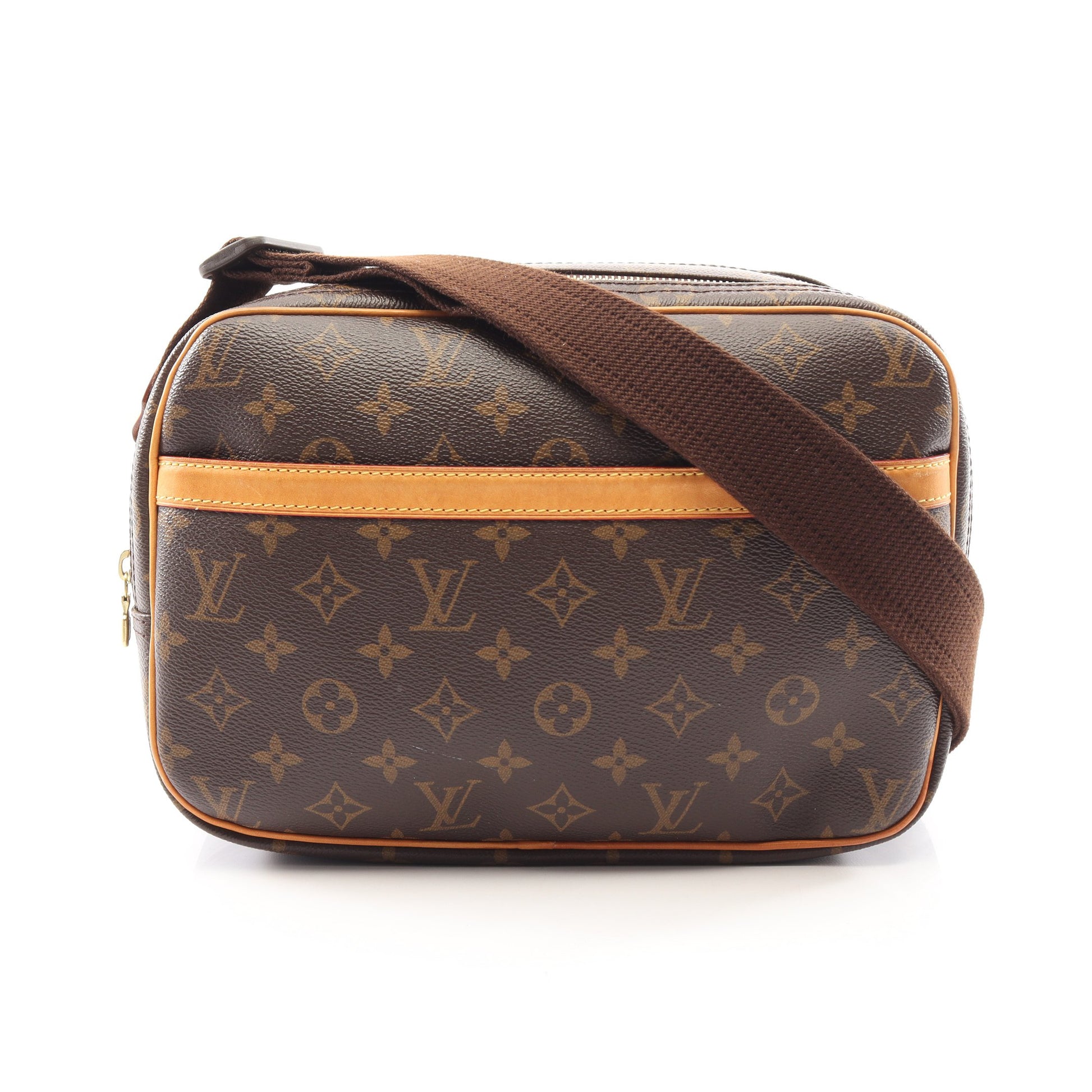 リポーターPM モノグラム ショルダーバッグ PVC レザー ブラウン ルイヴィトン バッグ LOUIS VUITTON