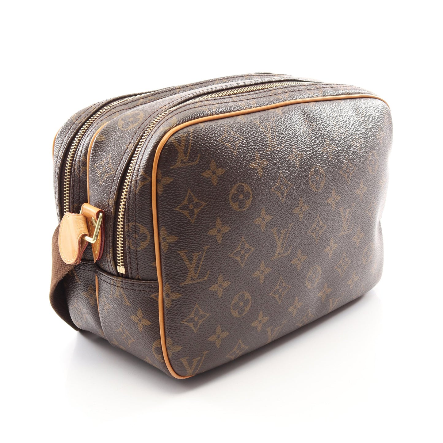 リポーターPM モノグラム ショルダーバッグ PVC レザー ブラウン ルイヴィトン バッグ LOUIS VUITTON