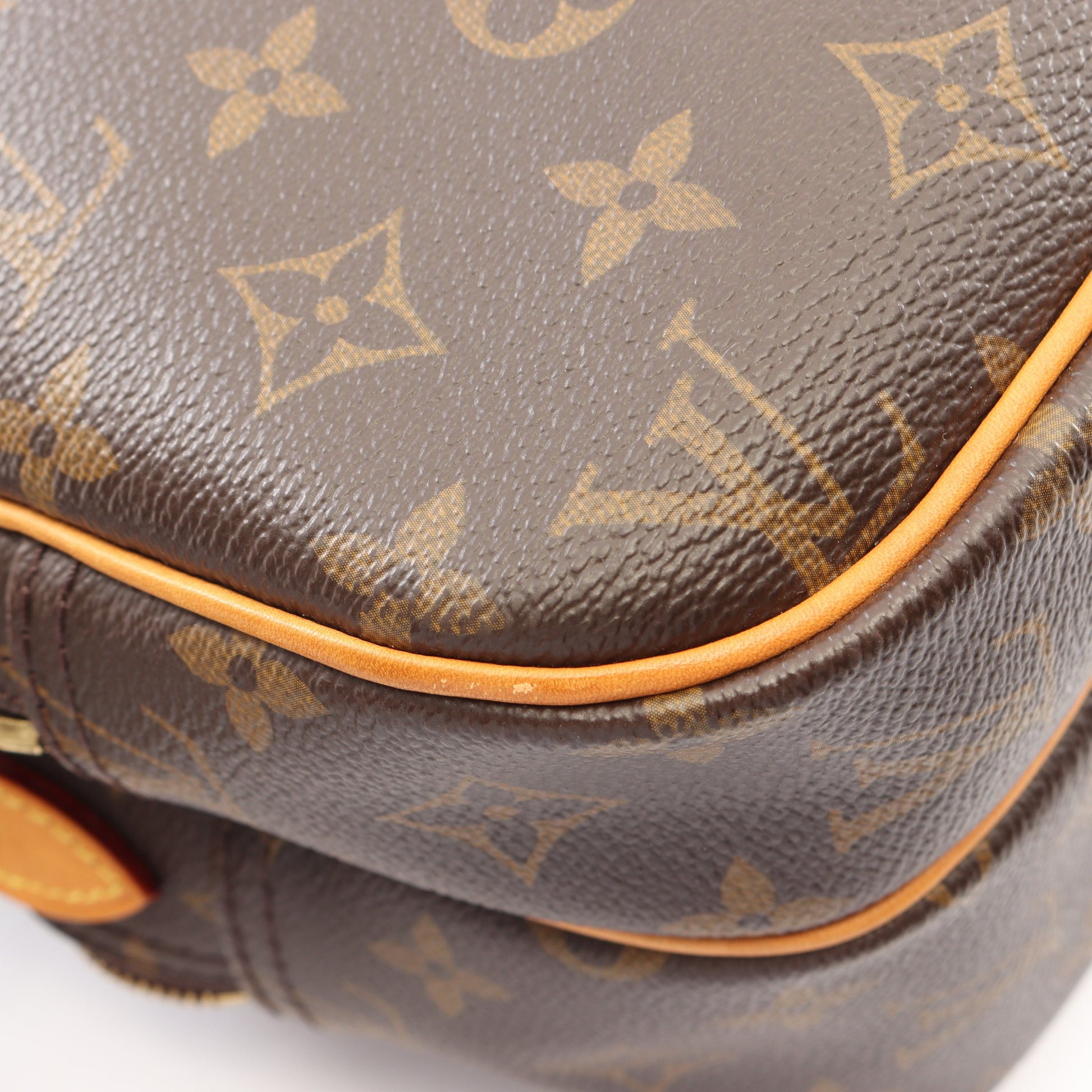 リポーターPM モノグラム ショルダーバッグ PVC レザー ブラウン ルイヴィトン バッグ LOUIS VUITTON