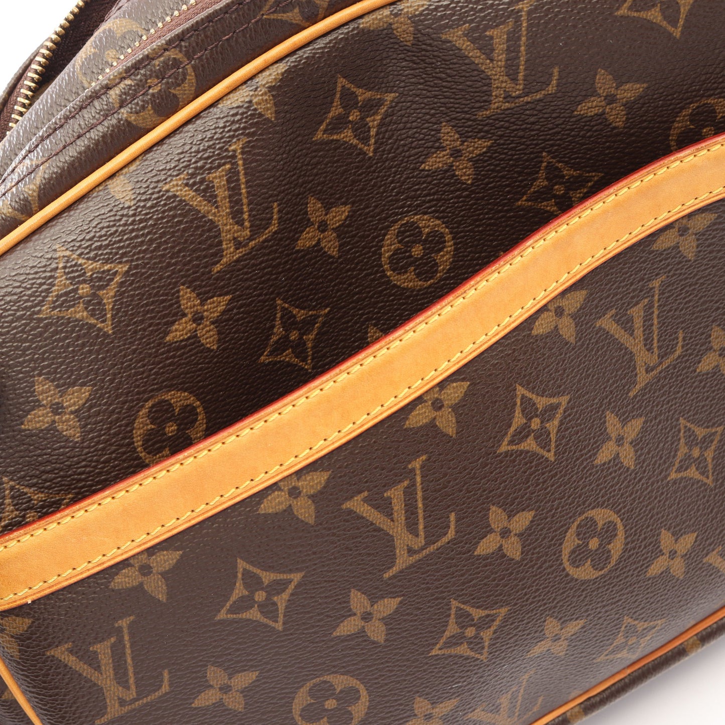 リポーターPM モノグラム ショルダーバッグ PVC レザー ブラウン ルイヴィトン バッグ LOUIS VUITTON