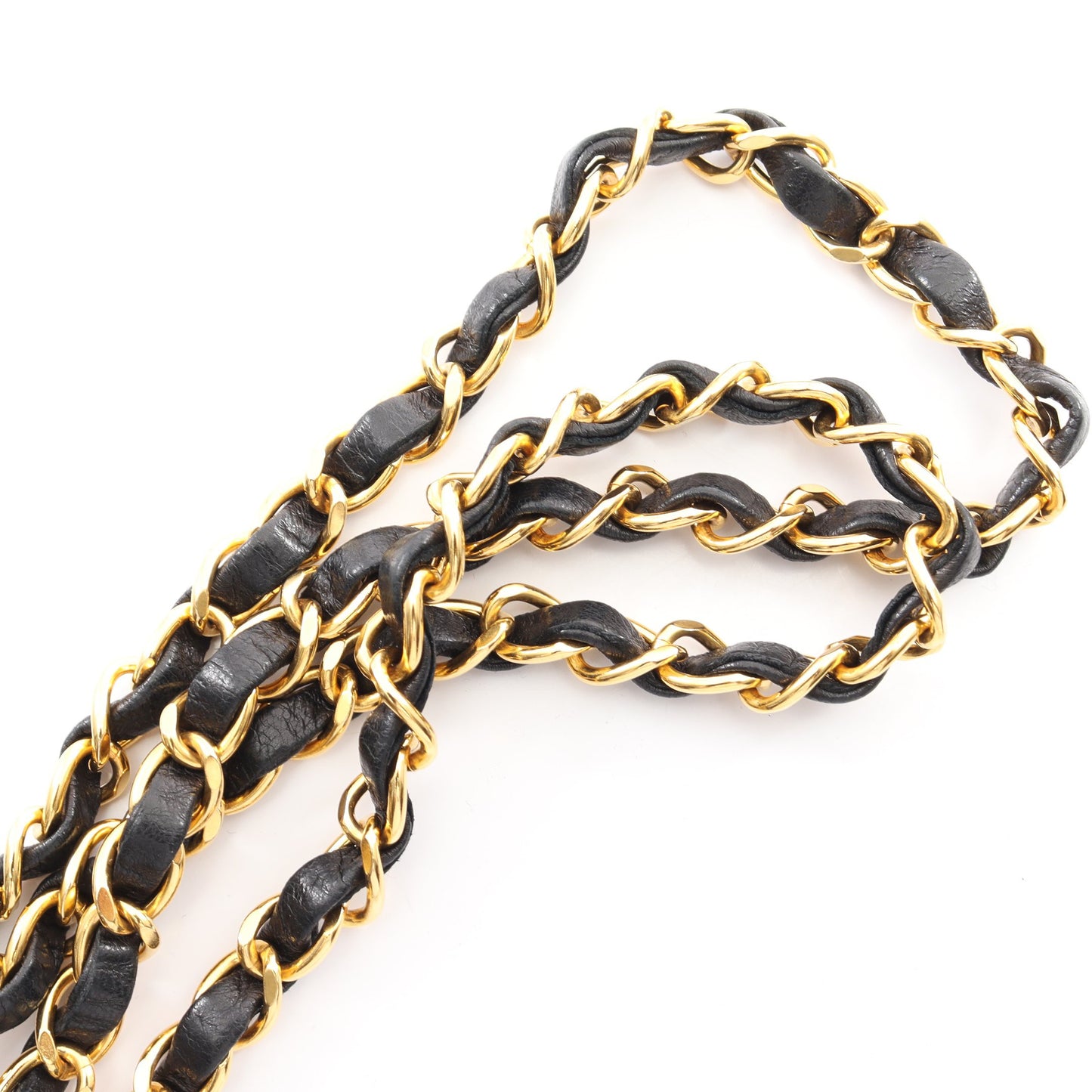 マトラッセ チェーンショルダーバッグ ラムスキン ブラック ゴールド金具 ヴィンテージ シャネル バッグ CHANEL