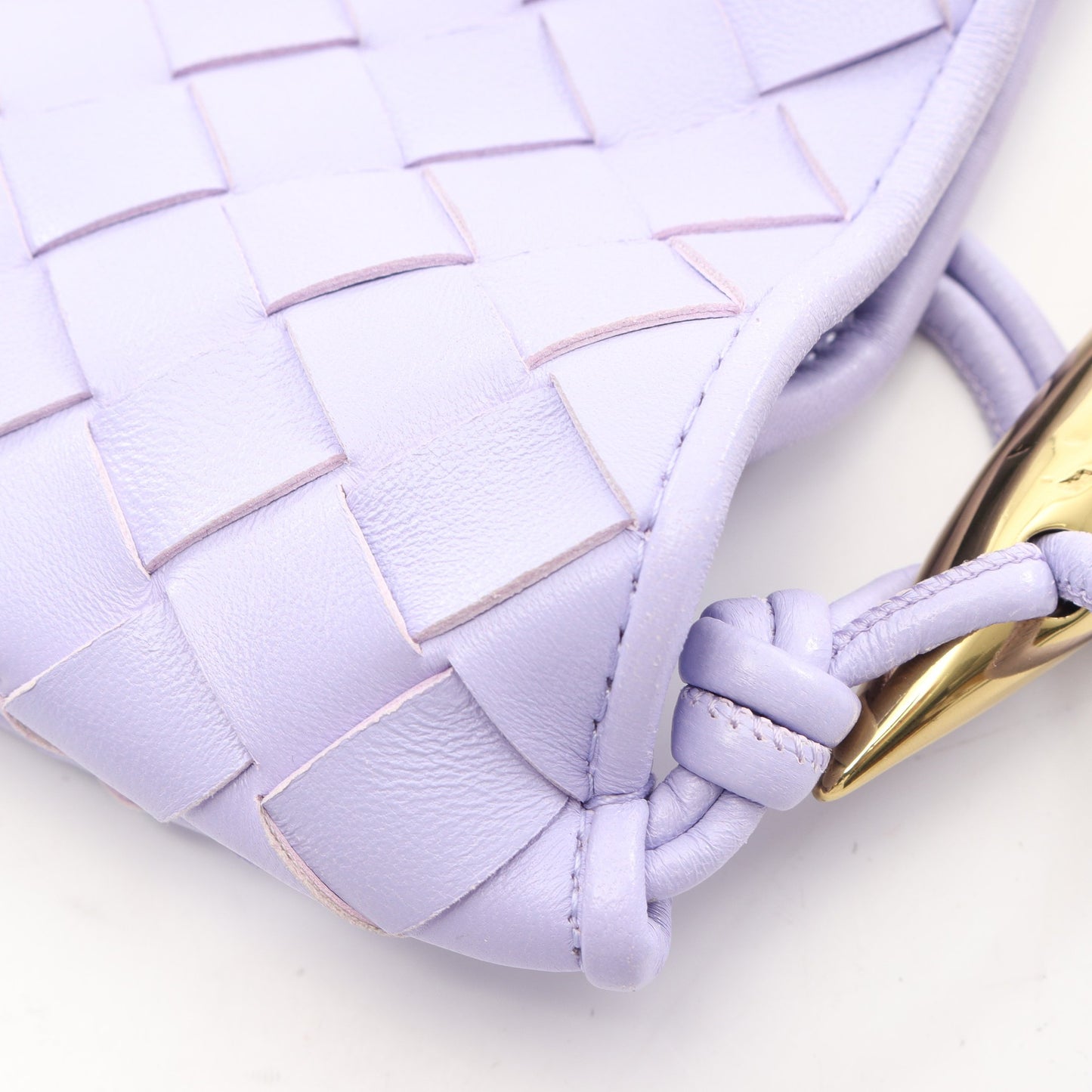 イントレチャート ミニ サーディン 2WAY ショルダーバッグ レザー ライトパープル ボッテガヴェネタ バッグ BOTTEGA VENETA