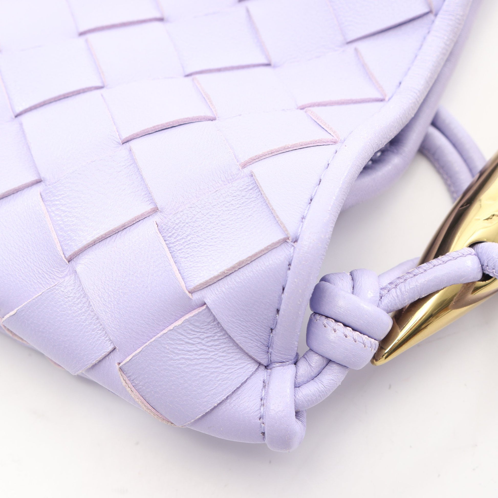 イントレチャート ミニ サーディン 2WAY ショルダーバッグ レザー ライトパープル ボッテガヴェネタ バッグ BOTTEGA VENETA