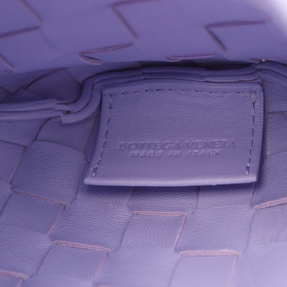 イントレチャート ミニ サーディン 2WAY ショルダーバッグ レザー ライトパープル ボッテガヴェネタ バッグ BOTTEGA VENETA