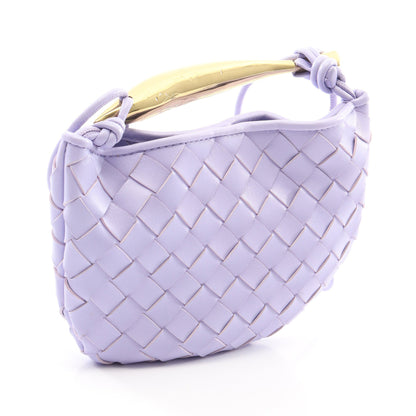 イントレチャート ミニ サーディン 2WAY ショルダーバッグ レザー ライトパープル ボッテガヴェネタ バッグ BOTTEGA VENETA