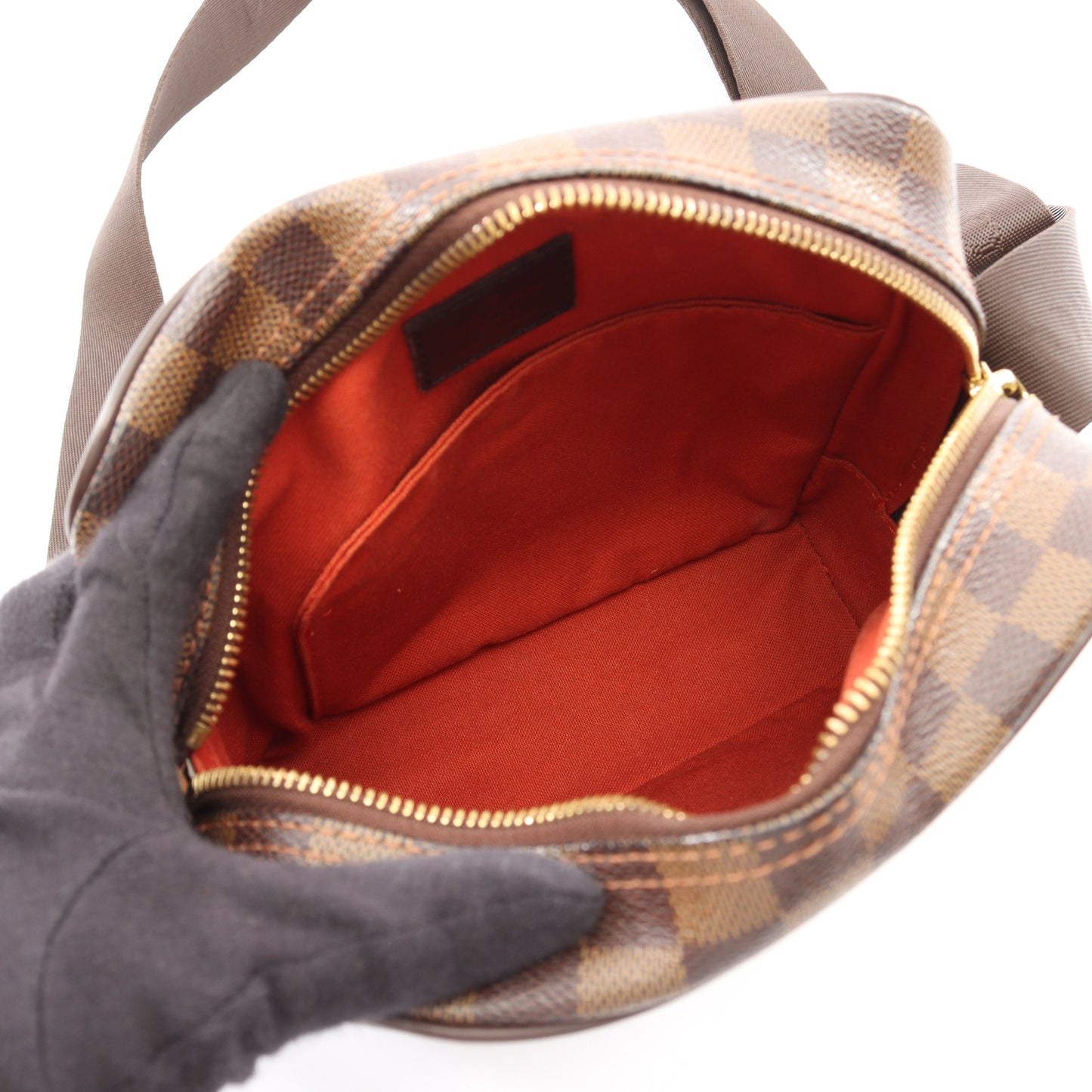 オラフPM ダミエエベヌ ショルダーバッグ PVC レザー ブラウン ルイヴィトン バッグ LOUIS VUITTON