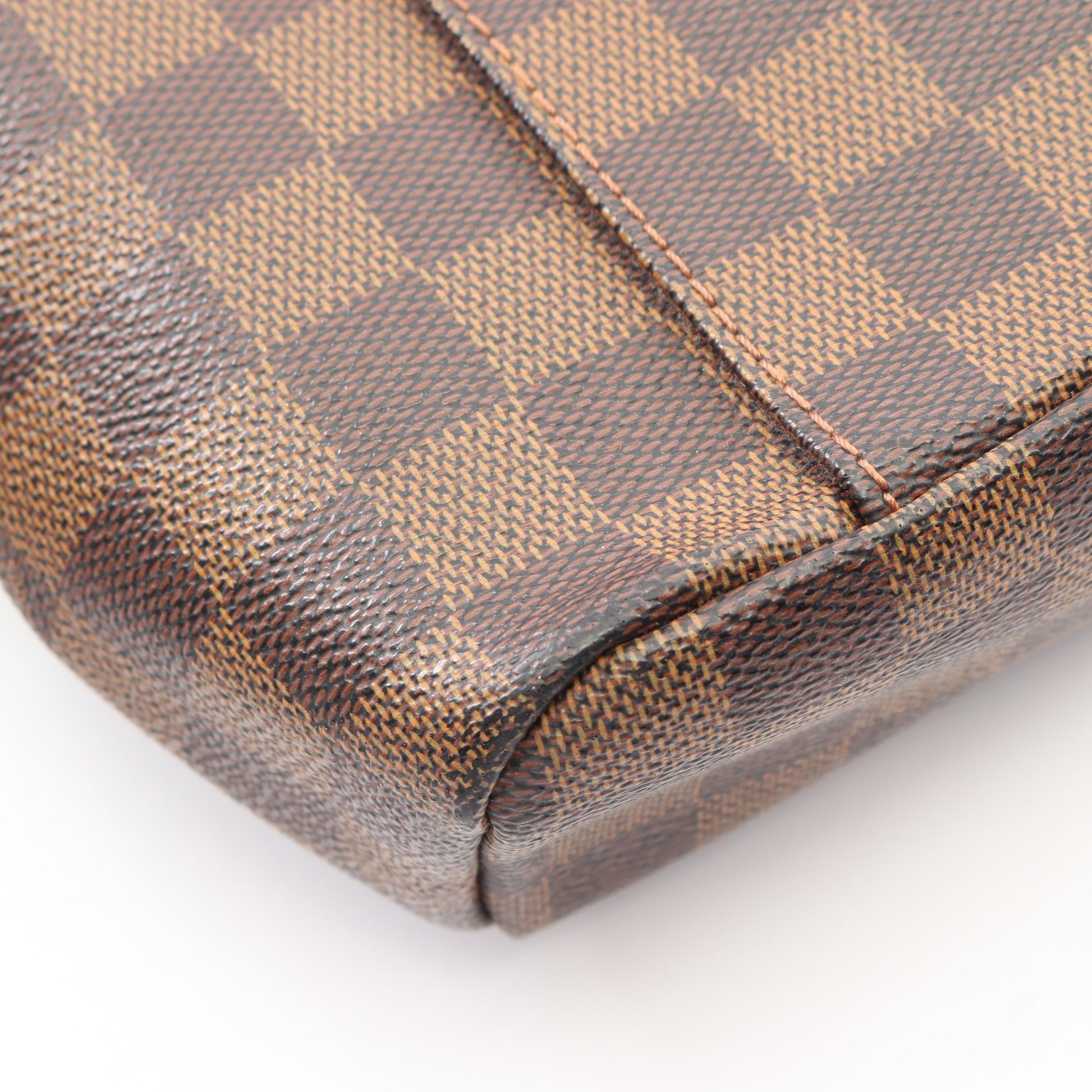 オラフPM ダミエエベヌ ショルダーバッグ PVC レザー ブラウン ルイヴィトン バッグ LOUIS VUITTON