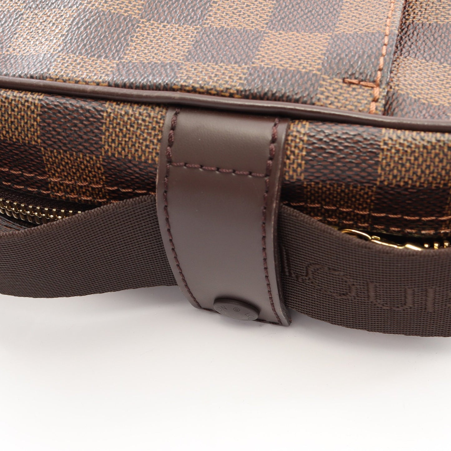 オラフPM ダミエエベヌ ショルダーバッグ PVC レザー ブラウン ルイヴィトン バッグ LOUIS VUITTON