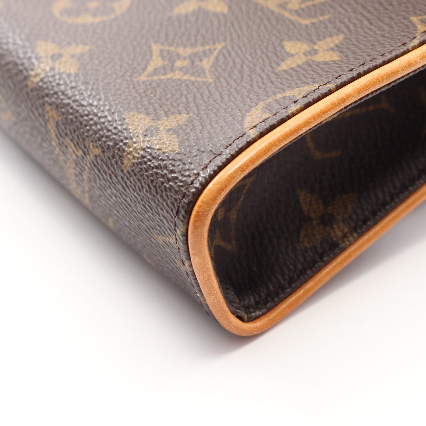 ポシェットフロランティーヌ モノグラム ボディバッグ ウエストバッグ PVC レザー ブラウン ルイヴィトン バッグ LOUIS VUITTON