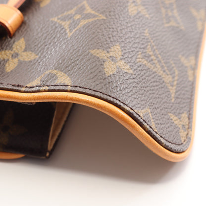 ポシェットフロランティーヌ モノグラム ボディバッグ ウエストバッグ PVC レザー ブラウン ルイヴィトン バッグ LOUIS VUITTON