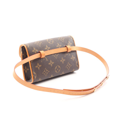 ポシェットフロランティーヌ モノグラム ボディバッグ ウエストバッグ PVC レザー ブラウン ルイヴィトン バッグ LOUIS VUITTON