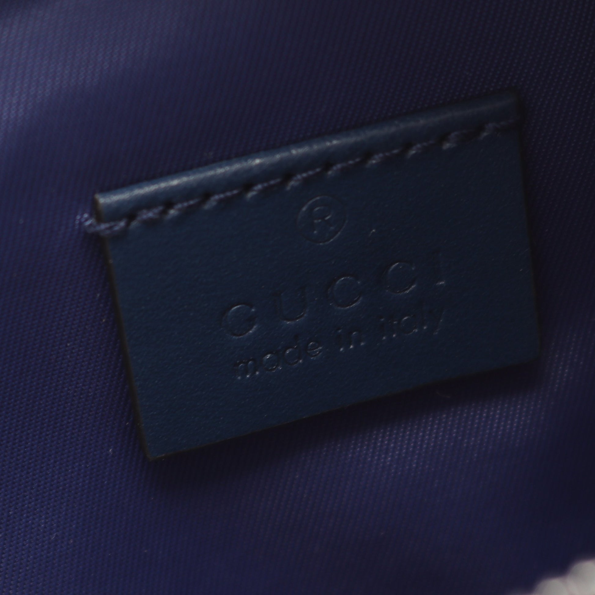 チルドレンズ GGロゴ キッズ ボディバッグ ウエストバッグ キャンバス レザー ブルー マルチカラー グッチ バッグ GUCCI