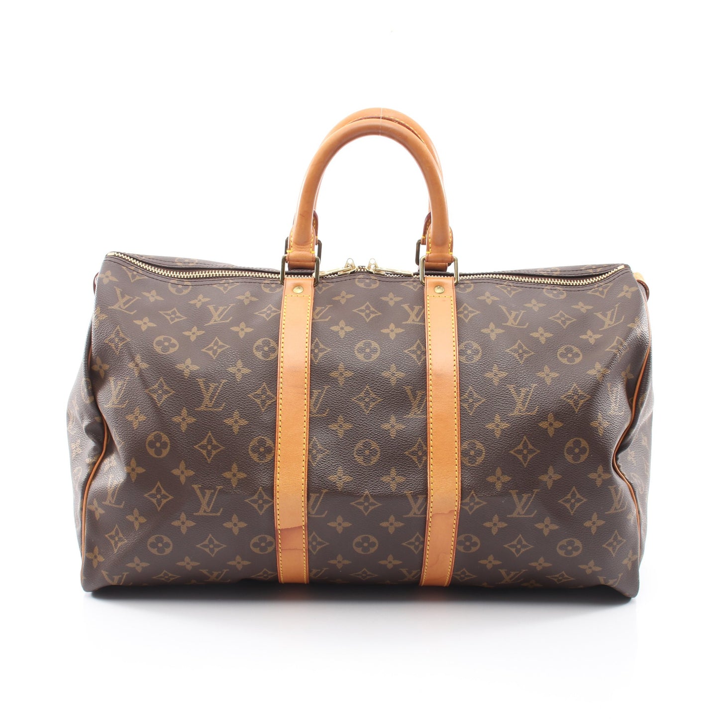 キーポル45 モノグラム ボストンバッグ PVC レザー ブラウン ルイヴィトン バッグ LOUIS VUITTON