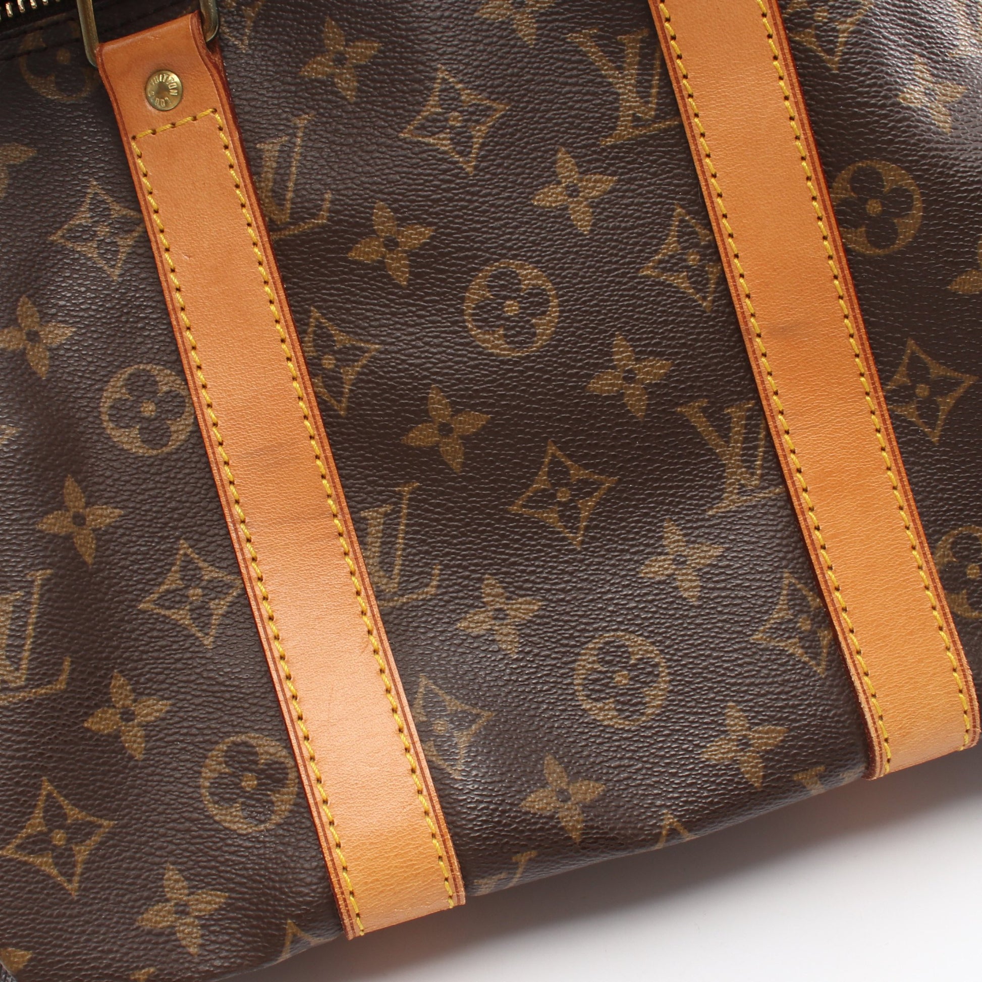 キーポル45 モノグラム ボストンバッグ PVC レザー ブラウン ルイヴィトン バッグ LOUIS VUITTON