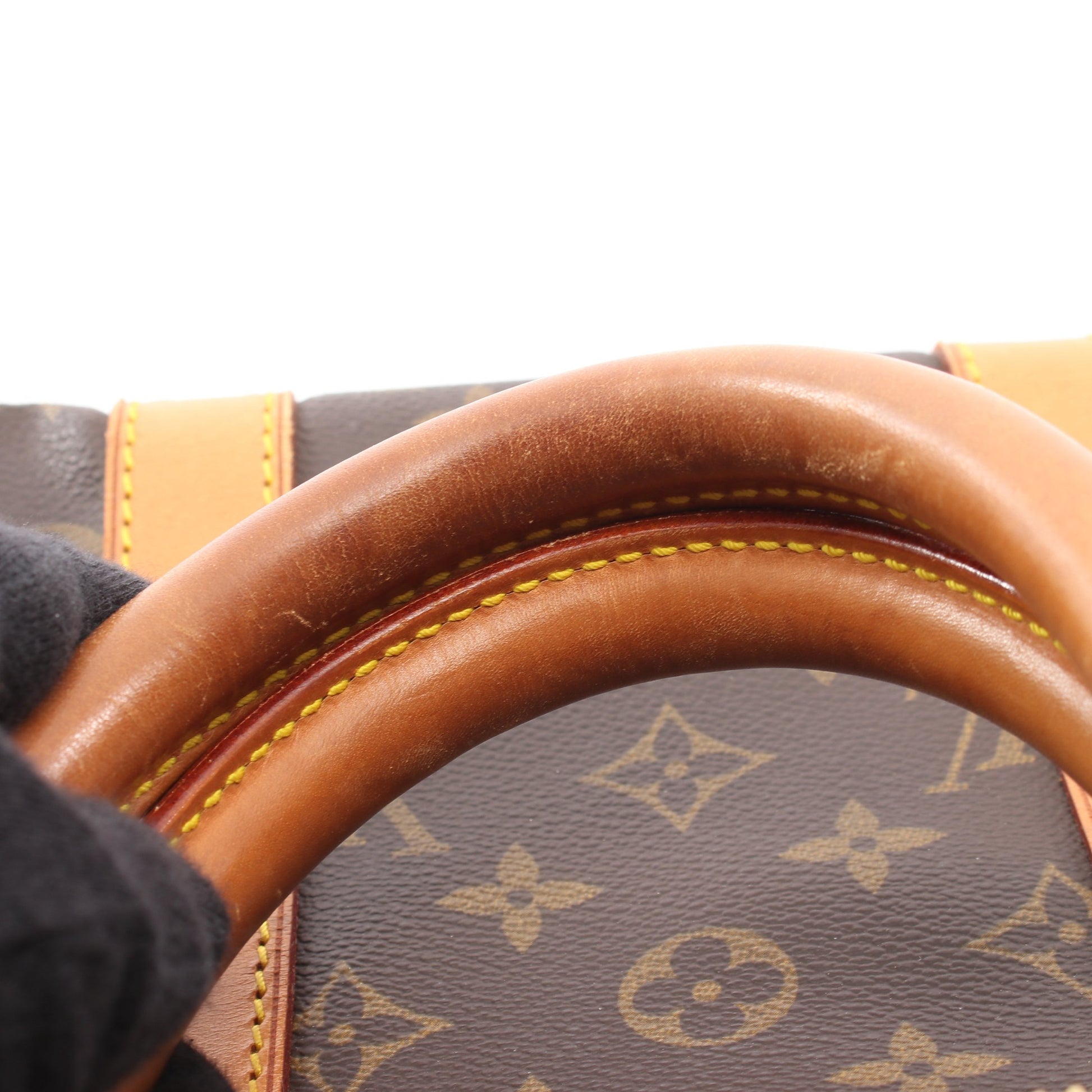 キーポル45 モノグラム ボストンバッグ PVC レザー ブラウン ルイヴィトン バッグ LOUIS VUITTON