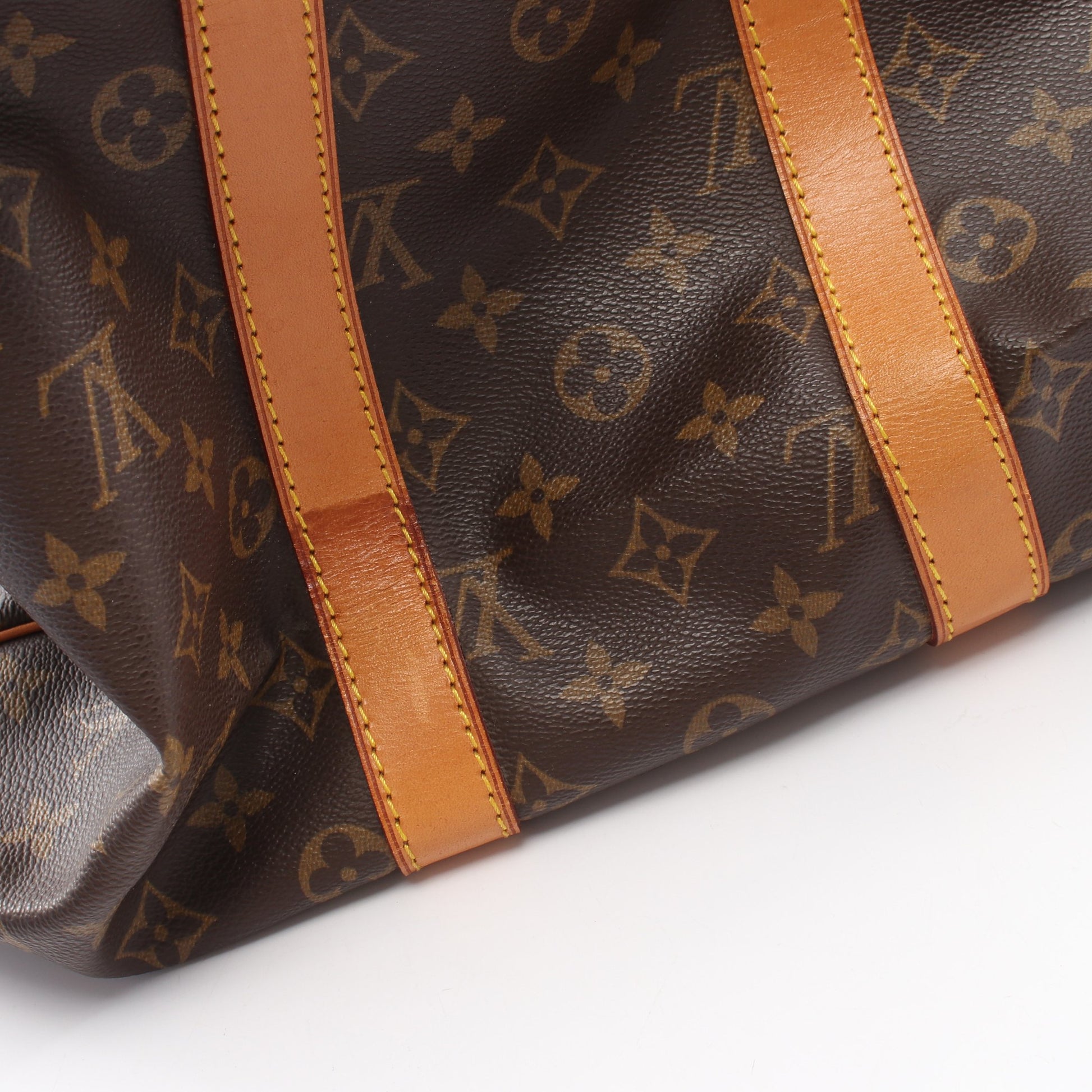 キーポル45 モノグラム ボストンバッグ PVC レザー ブラウン ルイヴィトン バッグ LOUIS VUITTON